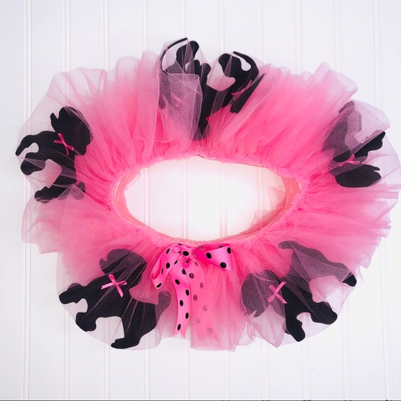 PUPPET WORKSHOP PINK TUTU WITH BLACK POODLES 🐩Item# 0001 - Picture 1 of 8